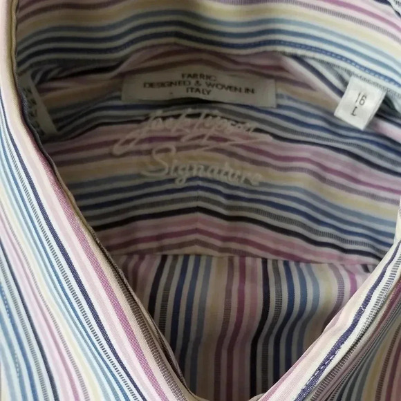 Jack Lipson Signature Men's 16 Large Striped Shirt - Picture 2 of 6